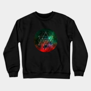 STAR TETRAHEDRON - INTERSTELLAR SPACE-GEOMETRIC SHAPES, FOR SMART, INTELLECTUAL PEOPLE LIKE YOUR GOOD SELF Crewneck Sweatshirt